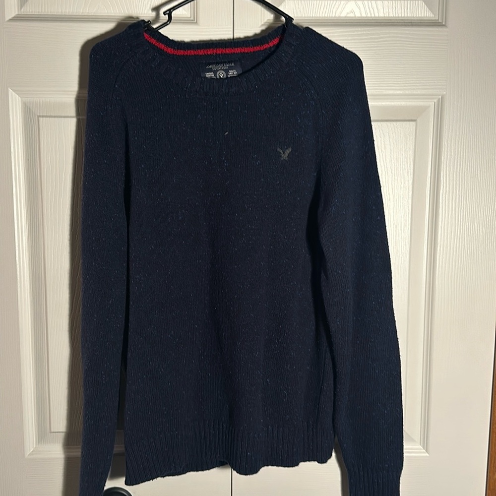 Vintage American Eagle Navy Sweat Mens Large